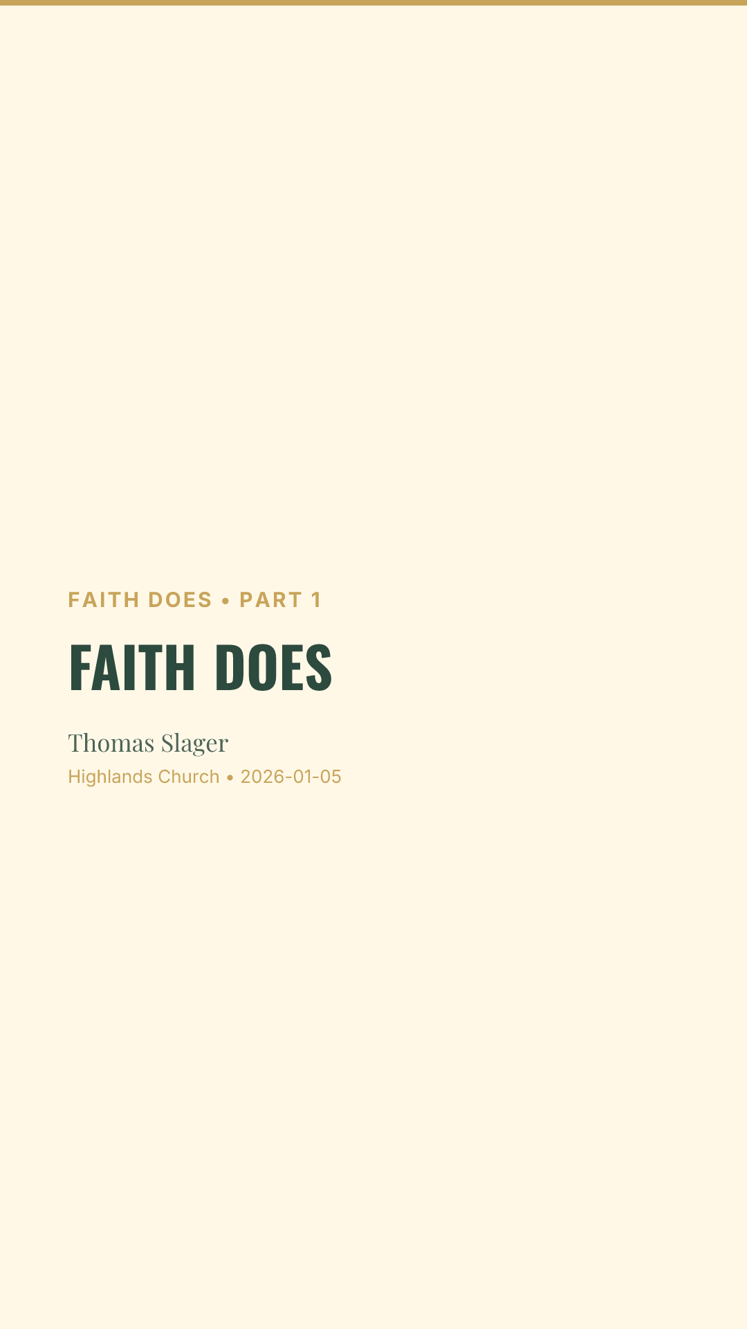 Faith Does