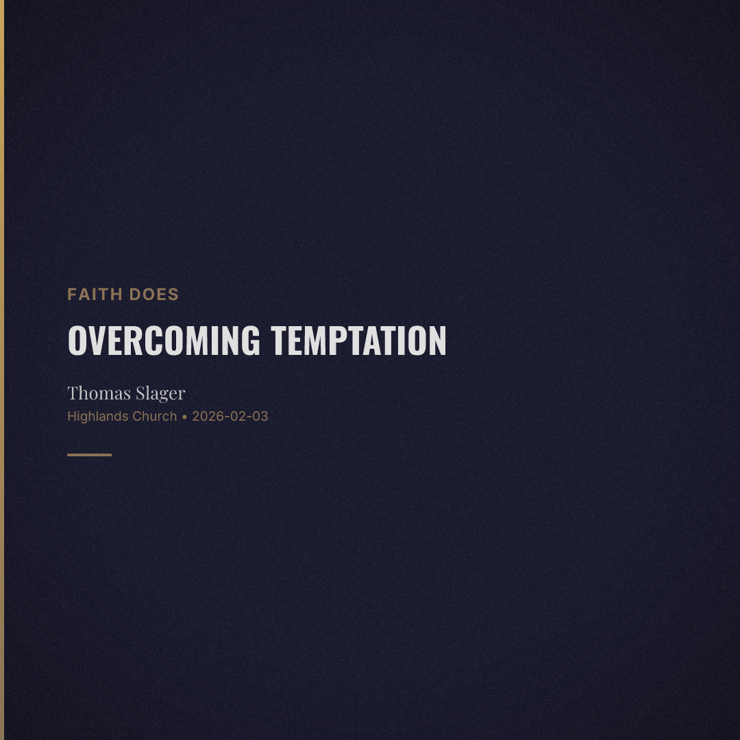 Overcoming Temptation